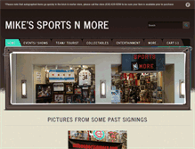 Tablet Screenshot of mikesportsnmore.com